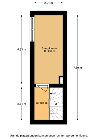 Floorplan - Hubert Duyfhuysstraat 70, 3553 VX Utrecht